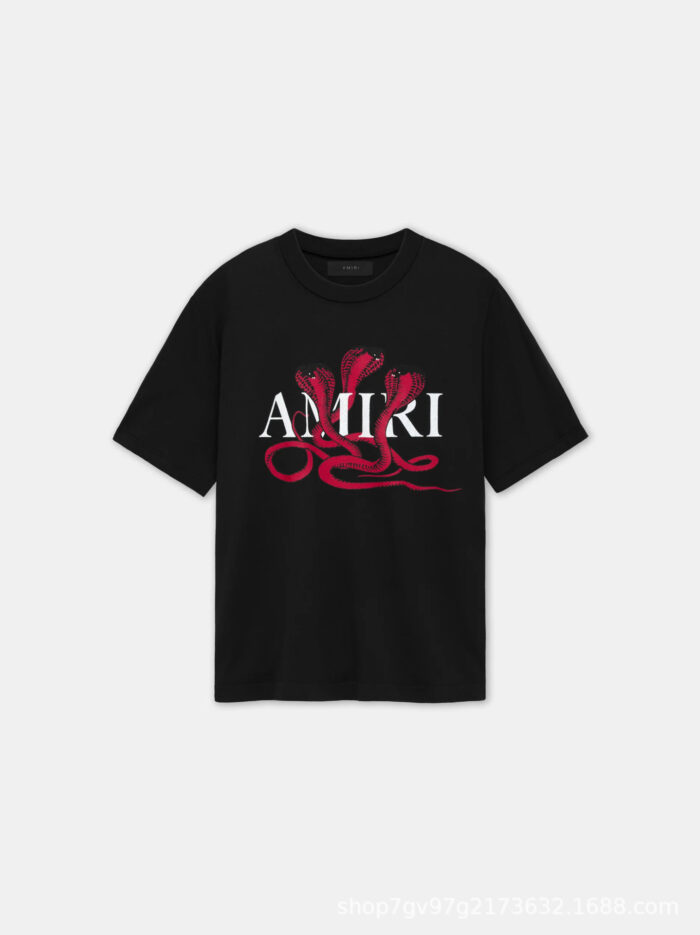 AMIRl Poison Cotton T-shirt BlacK  FARFETCH PH