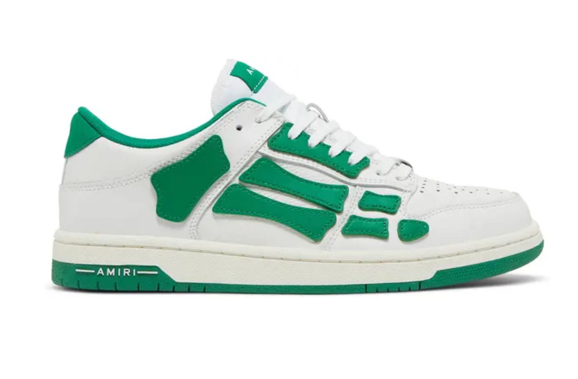 Amiri Skel Top Low White Green
