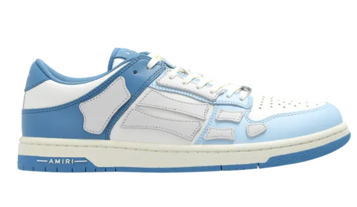 Amiri Skel Top Low White Blue