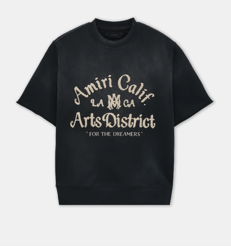 AMIRI ARTS DISTRICT SHORT SLEEVE CREW _ Black