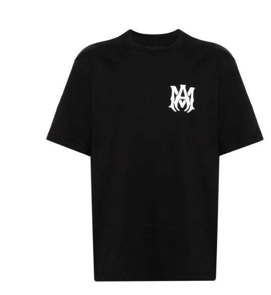 AMIRl logo-print Cotton T-shirt  Black FARFETCH IL