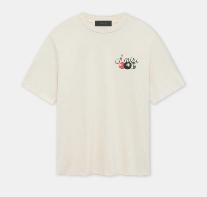 AMIRI POOL CUE TEE -Alabaster