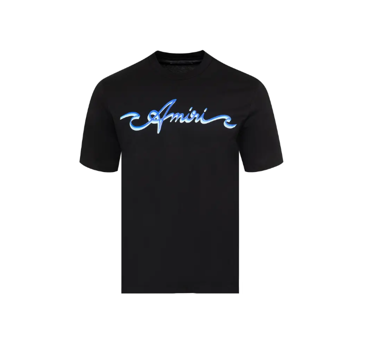 Amiri Wave Tee ‘Black’-AMJYTE1062 BLAC IGOAT SA